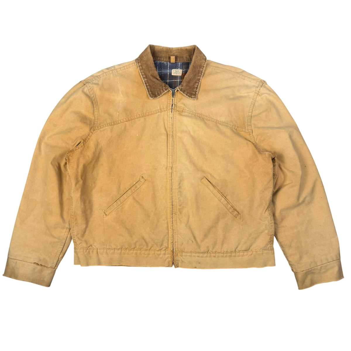 1960's Sears Flannel Lined Heavy Cotton Work Jacket (XXL)