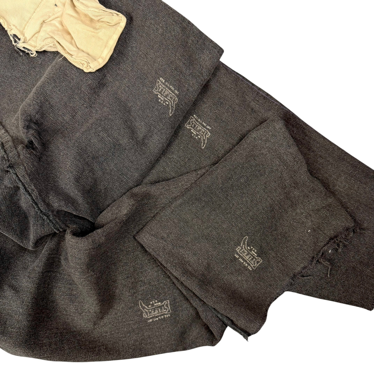 1940's Stifel Salt &amp; Pepper Repaired Work Pants (36x30)